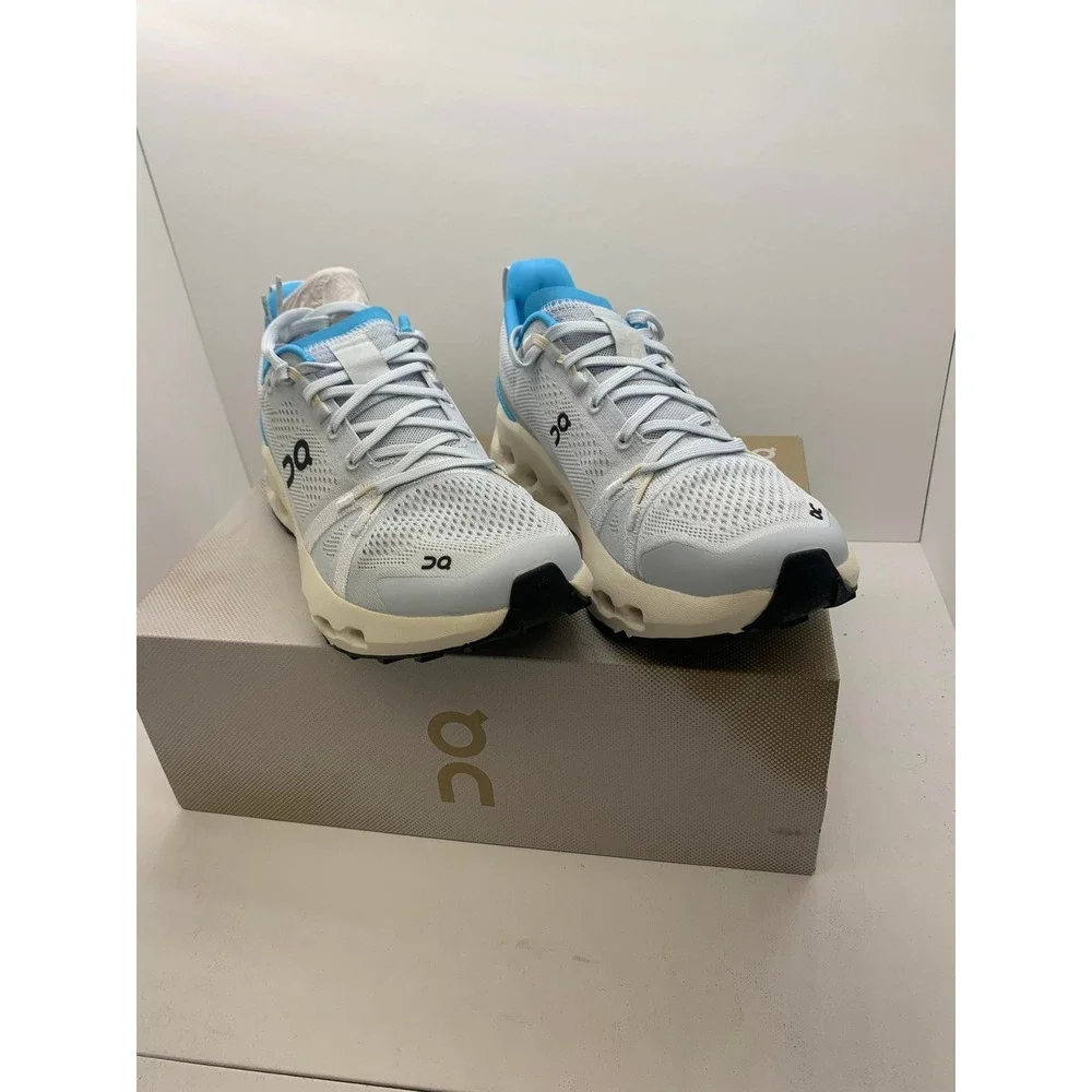 On Running Cloudsurfer Trail Arctic Ivory Blue Womens 8 Sneakers 3WE10103042